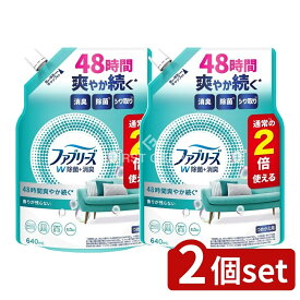 ＼レビュー特典有／【2個セット】 P&G ファブリーズW除菌つめかえ特大サイズ [単品内容量/640ml] | 消臭スプレー 除菌スプレー 消臭剤 ファブリーズ 衣類スプレー 布製品用 スプレー 詰め替え 無香料 スプレー式 タバコ臭 体臭 食べ物の臭い トイレ用
