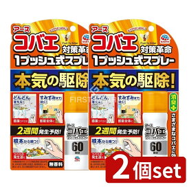 【2個セット】 アース製薬 おすだけコバエアーススプレー 60回分 [単品内容量/1個] | おすだけコバエアーススプレーは アース製薬によるこの製品は 虫除けや消臭 清掃に役立ちます 家庭用品やゴミ箱用としても使用でき