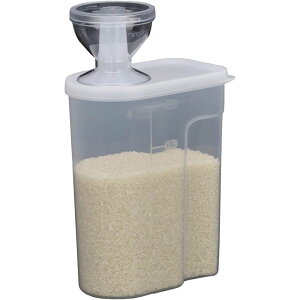 イノマタ化学 冷蔵庫米びつ2Kgクリアー | 米びつ 冷蔵庫 冷蔵庫米びつ 2kg スリム 保存容器 米櫃 お米入れ お米 米入れ 収納 密閉 蓋 ライスボックス ライスストッカー 野菜室 シンプル 計量カ