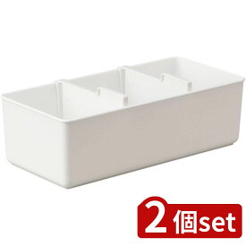 2個set イノマタ化学 下着収納ケースM ホワイト 2953 | 下着収納ケース 下着収納 引き出し 収納ケース 整理ケース ホワイト インナーウエア収納 小物ケース 収納ボックス 衣裳ケース 押入れ収納 ランジェリー 仕切り付き 日本製 イノマタ化学 仕切 インデックスシール