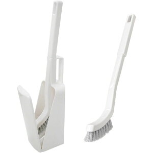 オーエ CH トイレブラシ ケース付き | トイレブラシ トイレ掃除 ケース付き 清掃 オーエ ホワイト コンパクト スリムヘッド ウェーブ毛 水切れ衛生的 シンプルブラシ 便器掃除 トイレ清掃用