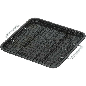 パール金属 HB-6044 ホットグリル IH対応角型もち焼 | もち焼 グリル ホットグリル IH対応 パール金属 鉄板 焼きもち 焼餅 角型 ガス火 おもち 料理用品 調理器具 ふっ素コート コンロ対応 簡単