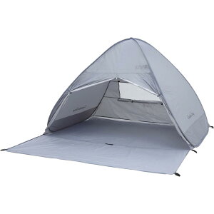 キャプテンスタッグ(CAPTAINSTAG) UA-0074 CSシャルマン ポップアップフルクローズ(アイスグレー) | テント キャプテンスタッグ ポップアップテント アウトドア フルクローズ 収納バッグ シルバ