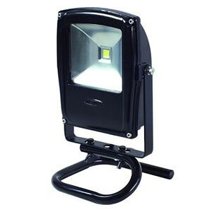 日動工業 LEDライト フラットライト LEN-F10S-BK-S(黒) 10W 電球色 床スタンド付 2500K