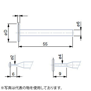 TESA(eT)@No.00760074@4.5mmfBXNtq@DISC TIP PROBE TC 4.5mm