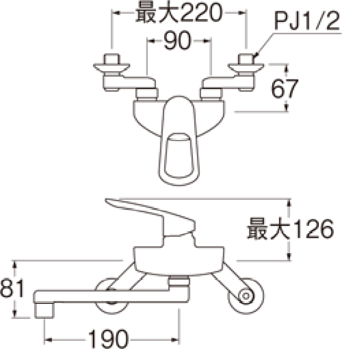 SANEI シングル混合栓　K1712E2K-13 キッチン用 SANEI シングル混合栓 K1712EA-13 (水栓金具) 価格比較 - 価格.com