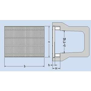 �J�l�\�E�@�X�`�[�����O���[�`���O�@�זڃm���X���b�v�@���������^�@JIS�^���a�p�@410×500×25/95�@�FT2-QXJ-4125A [���Ԏw��s��]