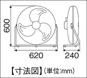 ナカトミOPF-45AF業務用扇風機(工場扇)45cmアルミファン開放式フロア扇【在庫有り】【あす楽】