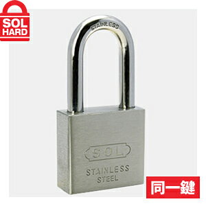 SOL HARD (ソールハード) No.3500 オールステンロック南京錠 ツル長 30mm 同一鍵 単品