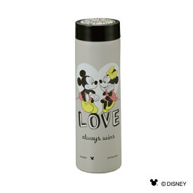【お得な2個セット】CAPTAIN STAG(キャプテンスタッグ)ディズニー スマートパーソナルボトル300(ミッキー&ミニー/ラブ) MA-2312 | ディズニー ミッキー ミニー ラブ 水筒 保冷 保温 軽量 ボトル スリム 真空二重構造 マグボトル ステンレス ピクサー キャラクター かわいい
