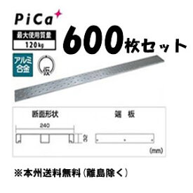 ピカ(Pica)　アルミ製足場板　片面使用型足場板　2m　STCR-224　：　600枚セット　[配送制限商品]