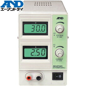 エー・アンド・ディ(A&D) AD-8724D 直流安定化電源(スリムタイプ/0〜30V、0〜2.5A)