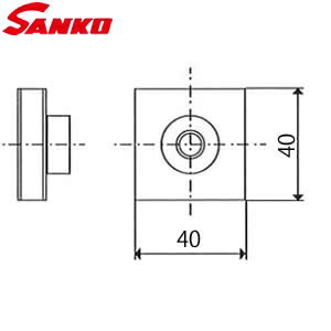 楽天市場 サンコウ電子 Fa 4040 付着力試験治具 フィラーアタッチメント 40 40mm 10個入 セミプロｄｉｙ店ファースト