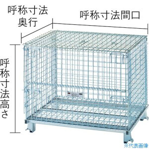 ��TRUSCO �l�b�g�p���b�g���y�^ �Ԍ�1000×���s800×����850 1500kg 2���t�^�t T0810GNF2(1163667)[�@�l����][������]