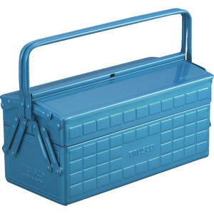 ■TRUSCO 2段工具箱 350X160X260 ブルー ST3500B(1201140)