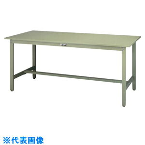 �����}�e�b�N �y�ʍ�Ƒ� ���[�N�e�[�u��300�V���[�Y �Œ莮 �X�`�[���V�� W1500×D750×H740mm ���}�e�b�N�O���[�� SWS1575GG(1319773)[�@�l����][�O������]