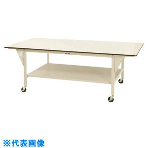 �����}�e�b�N �y�ʍ�Ƒ� ���[�N�e�[�u�� ���C�h�^�C�v �ړ��� �S�ʒI�t W2400×D1200×H856mm SWPWC2412TTII(1330777)[�@�l����][�O������]