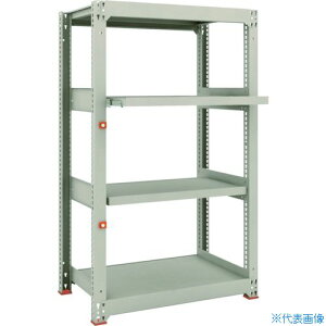 ■TRUSCO スチールラック M3型中量棚 900×571×H1500 4段うちスライド2段 単体 M35362M2(1497846)