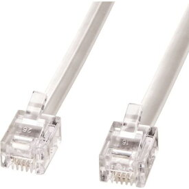 ■SANWA モジュラーケーブル(白) TELN130N2(2005389)[法人限定][外直送元]