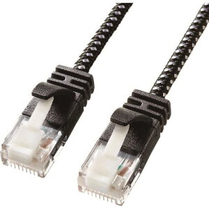 ��SANWA �ߐ܂�h�~�J�e�S��6A�׌a���b�V��LAN�P�[�u�� KBT6AME05BKW(2021340)[�@�l����][�O������]