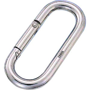 ■水本 ステンレス プチカラビナ(スタンダード型)SUS316 線径10mm長さ88mm (1個入) B2652(2053464)