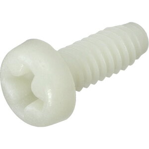 ■TRUSCO ガラス繊維強化ポリアミドMXD6 RENY白 十字穴付ナベ小ネジ M4X5 50本入 BRENYPHM4X5(2081762)