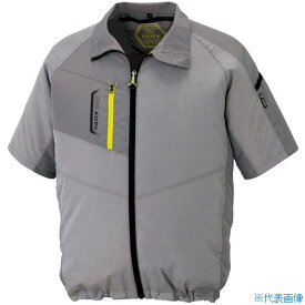 ■アイトス 空調服用半袖ジャケット(空調服TM) 杢グレー L AZ50198104L(2270436)