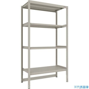 ■TRUSCO スチールラック M2型軽中量棚 台車天板収納型 1160X600XH2100 4段 単体 M2DB7464(2719392)