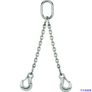 ■象印 SUS製チェーンスリング2本吊りスリングフックタイプ 0.6t 2AWIHSWI5(3770729)