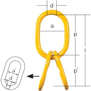 ■象印 マスターリンク(中間リンク付き) 2.5t TG07(3770915)