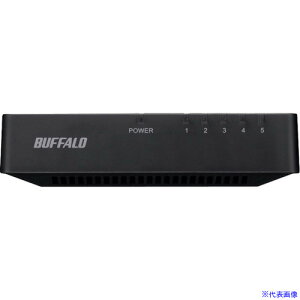 ��BUFFALO 10/100Mbps�Ή� �X�C�b�`���O�n�u �v���X�`�b�N➑�/�d���O�t�����f�� 5�|�[�g �u���b�N LSW4TX5EPBKD(3822004)