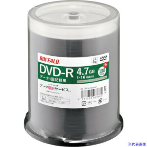 BUFFALO wfBA DVD-R PCf[^p 4.7GB @l`l 100+5 RODR47D105PWZ(3822050)