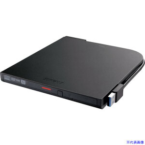 ■BUFFALO USB3.2(Gen1)対応 ポータブルDVDドライブ 書込ソフト添付 ブラック DVSMPTV8U3BKB(3847747)