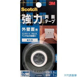 ��3M �X�R�b�` ���͗��ʃe�[�v �O�ǖʗp 10mm×1.5m KB10R(3892901)