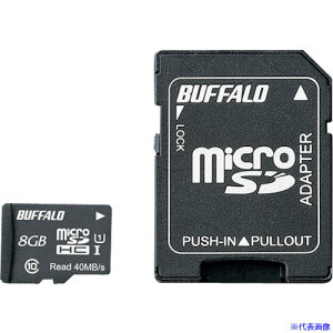 BUFFALO UHS-I Class1 microSDHCJ[h SDϊA_v^[t 8GB RMSD008GU1SA(4170698)