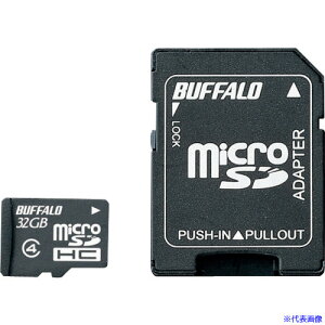 BUFFALO hdl Class4Ή microSDHCJ[h SDϊA_v^[tf 32GB RMSDBS32GAB(4172260)