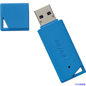 BUFFALO USB3.1(Gen1)/USB3.0Ή USB[ o[f 64GB u[ RUF3K64GBBL(4296755)