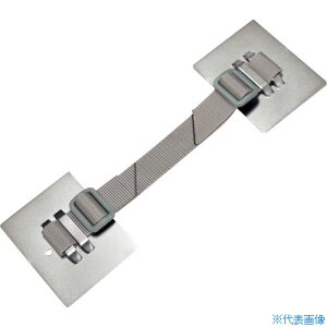 ■ティーエフサービス 家具・キャビネット転倒防止粘着金具 ティープレートベルトタイプ(メタリック)2個入り 耐荷重約360kg(2個使用時) TPB7090M(4321991)