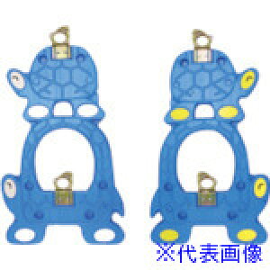 ■安全興業 単管バリケード トータス君 ブルー(簡単クランプ付) TOBK(4367350)