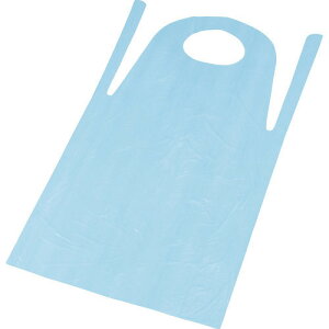 ■TRUSCO ポリエチレン使い捨てエプロン サイズフリー ブルー (50枚入) TAPEB(4369106)