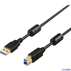 ���o�b�t�@���[ USB3.2 Gen1 �P�[�u�� A-B �t�F���C�g�R�A�t 3m �u���b�N BU3ABFC30BK(4531241)[�����ʓr���ς�][�@�l�E���Ə�����][�f�O���]