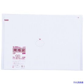 ■ジャパックス LD規格袋 No.18 50枚 透明 厚み0.08mm L818(4535969)×10[送料別途見積り][法人・事業所限定][掲外取寄]