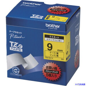 ��brother Tze�e�[�v ������/���n/9mm (�����p�p�b�N5��) TZE621V(4808585)