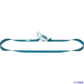 ■KITO ベルトラッシング ラチェットバックル式 25mm幅 破断荷重5kN 最大使用力1.25kN ラウンドタイプ 5m BLR005R050(4853636)