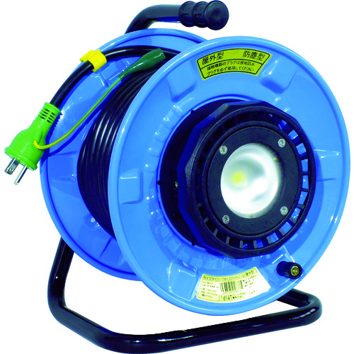 大人気! ■日動 電工ドラム 防雨防塵型LEDライトリール(照明付ドラム) 20m SDWE2210W(4866231)