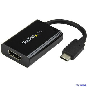 StarTech fBXvCA_v^[/USB|C | HDMI/4K60Hz/USB PDΉ/BK CDP2HDUCP(4929749)[@l][O]