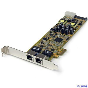 ���X�^�[�e�b�N LAN�J�[�h/PCI Express/x1/2x RJ45/10/100/1000 Mbps/PoE ST2000PEXPSE(4975422)[�@�l�E���Ə�����][�O������]