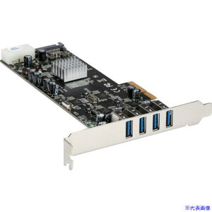 StarTech USB݃J[h/PCIe 2.0 | 4x USB|A/5Gbps/SATAELP4d PEXUSB3S44V(4975444)