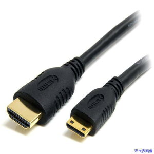 StarTech fBXvCϊP[u/Mini HDMI | HDMI 1.4/1m/4K30Hz/ubN/rfIRo[^[ HDACMM1M(5389648)[@l][O]