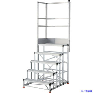 ��TRUSCO �A���~����Ɨp���� �O���[�`���O�^�C�v 5�i ����1.5m �V���@1000×400 �i��300mm �V�����肷��t�� TSFGR51015TL300(5515658)[�����ʓr�����ς�][�@�l����][���[�J�[���]